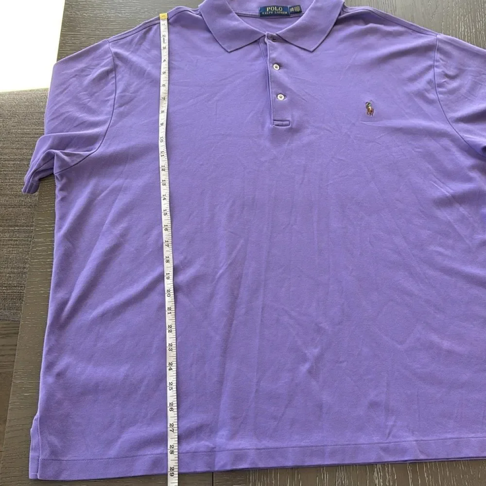 Polo by Ralph Lauren Classic Purple Polo Shirt Men’s Size 2XB 100% Cotton Casual